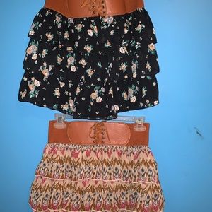 Bundle of 2 boho skirts